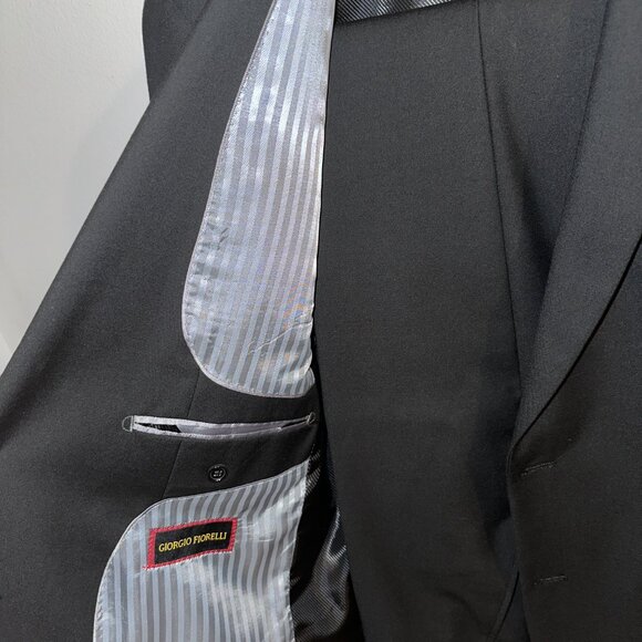 Dark Navy Full Suit (40R Jacket, 32 Waist Pants) - SuperLux - Giorgio Fiorelli - Picture 5 of 12